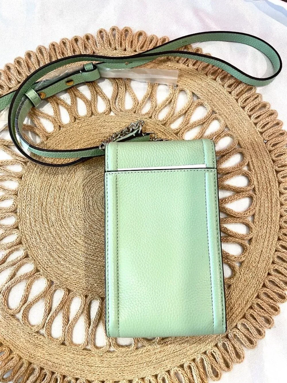 NWT Kate Spade New York Knott North South Photo Crossbody K6376 BeachGlass Green